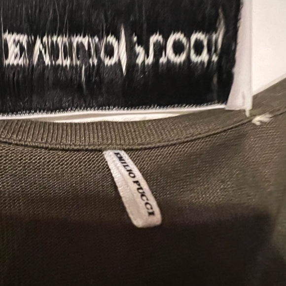 Emilio Pucci Top with Gold Metal Embroidery - Picture 9 of 11